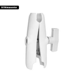 Supports VIN 15 cm Blanc Double Bras de Fixation - Rotule de 1,5 po pour Équipements Médicaux ou Industrie de la Santé/Transport VIN-C-15A-Blanc - Product Image 1