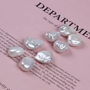 Perles baroques naturelles blanches, 6 pièces, 18-20mm, fausses perles, pour <span class=keywords><strong>culture</strong></span>, bijoux, style Baroque, vente en gros - Product Image 2