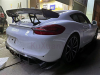 Pour la Porsche Cayman 718 Boxster 981 kit de carrosserie de spoiler en fibre de carbone de style A arrière