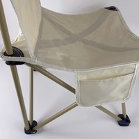 Chaise de camping pliable portable personnalisée en tissu Oxford pour jardin, pêche, plage et pique-nique en extérieur