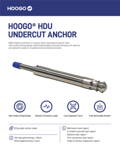 Ancre sous-coupée HDU électrogalvanisée directe usine pour l'installation d'équipements industriels - Product Image 4