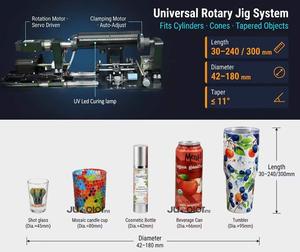 Impresora UV Rotativa de Cilindro de 360 Grados de Grado Industrial Jucolor con Tecnología Gen6 para Tazones, Botellas de Agua, Latas, Urnas - Product Image 2