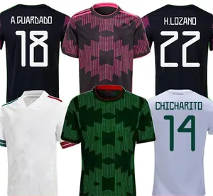 21-22 mexico national team home pink soccer wear Jersey away white green football uniform custom Club America Chivas 2021 shirt