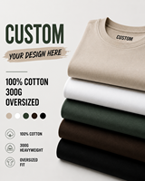 T-shirt Homme Imprimé Graphique en Coton Lourd 100% Coton, Coupe Épaules Tombantes, Vêtement Urbain, Vente en Gros