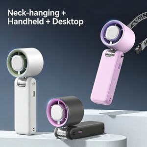 4000mAh <b>Foldable</b> Handheld <b>Table</b> Fan for Office with Monitor for Traveling <b>Camping</b> - Product Image 3