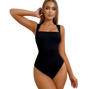 2025 Offre Spéciale Style européen et américain avec un design côtelé pour le contrôle du ventre Strings amincissants Body Shapewear - Product Image 3