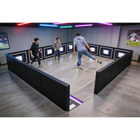 Simulateur de football interactif d'intérieur, système de défi de football 360°, football interactif