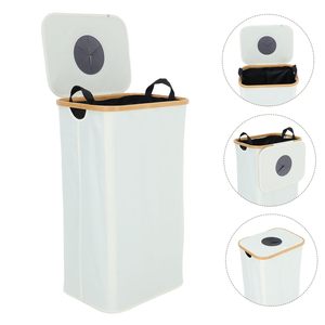 Customized 100L Eco-Friendly Heavy Duty Foldable Standing Storage Bucket with Lid and Removable Inner Bag for Home Use - Product Image 4