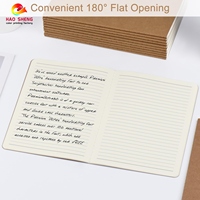 Impression personnalisée de carnets, organiseur de planification hebdomadaire relié cousu, couverture souple en papier kraft, OEM faible MOQ