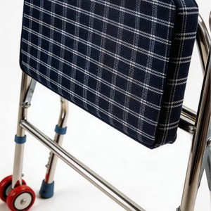 Xunhui <b>Walker</b> With Seat And Wheels Stainless Steel Fabric Walking Aid For <b>Elderly</b> Rehabilitation Assistance - Product Image 2