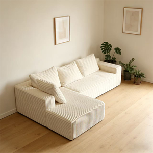 Nuovo Divano Multifunzionale a <span class=keywords><strong>L</strong></span> <span class=keywords><strong>2026</strong></span> con Rivestimento in Tessuto Peluche Lungo e Confortevole per Soggiorno e Appartamento - Product Image 1