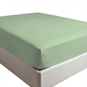 Drap-housse 100% coton vert UK Super King 180x200cm - Product Image 3