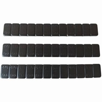Poids d'équilibrage adhésifs en acier pour roues, revêtement noir, bande bleue, vente en gros