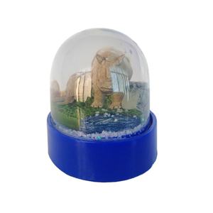 البيضاوي شكل وحيد القرن سنو غلوب فريدة من نوعها من البلاستيك المنزل الديكور تذكار من راتينج داخلي الديكور الحيوان أظهرت صورة الحرف اليدوية - Product Image 3