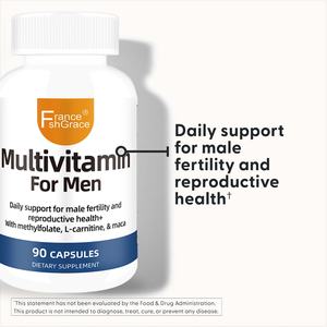 Extractos de Multivitaminas con Etiqueta Personalizada, 90 Cápsulas, Apoyo al Sistema Inmunitario Saludable para Hombres, Suplemento Dietético Multivitamínico - Product Image 3