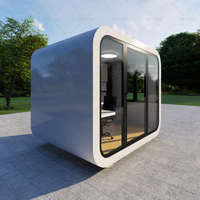 Maison conteneur de bureau Garden Useful Meeting Pod Maison préfabriquée de meilleure qualité Cabine Apple assemblée avec plaque d'aluminium