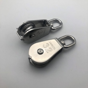 <span class=keywords><strong>Hardware</strong></span> de aparejo 304/316 bloque de polea única giratoria de acero inoxidable M32 Polea De Cable - Product Image 3