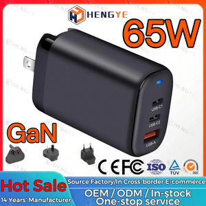 Caricabatterie Portatile OEM GaN 65W, Adattatore USB-C PD 3.0, Caricatore Mobile Tipo C 65W con Cavo per Cellulari/Laptop/Viaggi - Product Image 1