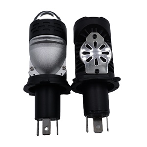เครื่องฉายภาพขนาดเล็กสว่างมาก LED 3เลนส์ H4 110W ไฟหน้า LED เลนส์โปรเจคเตอร์พร้อมไฟเลเซอร์สำหรับรถจักรยานยนต์หรือรถยนต์ - Product Image 1