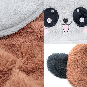 หมวกกันลมสำหรับเด็ก ลายการ์ตูนหมี ผ้ากำมะหยี่ ระบายอากาศได้ดี ป้องกันลมหนาว พร้อมหน้ากากปิดหน้าในตัว ขายส่ง - Product Image 2