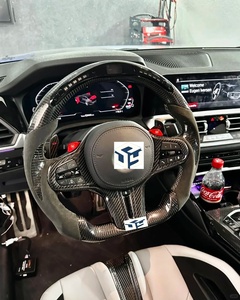 Volant de voiture LED en fibre de carbone pour <span class=keywords><strong>BMW</strong></span> G30 G20 G01 G02 G05 G06 G07 M4 M5 F90 M8 X3 X4 X5 X6 F40 F44 F97 F98 F95 F96 G11 G12 - Product Image 1