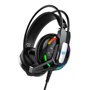 Melhor atacado personalizado cancelamento de ruído fone de ouvido com fio gamer fone de ouvido gaming headset com microfone usb gm22