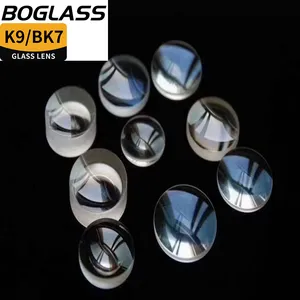 COB LED prensado de vidrio de borosilicato convexo plano cóncavo óptico de la Lente de Cristal