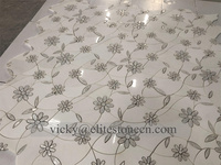 Mosaïque de fleurs en jet d'eau Art Déco, petite marguerite, mosaïque