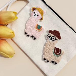 Patchs en tissu brodés en alpaga, autocollants de réparation pour doudounes - Product Image 4