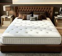 Rollbare Hybrid-Hotelmatratze Einzelbett Doppelbett Vollgröße Naturlatex Weicher Stoff Guter Schlaf Gel-Memoryschaum Taschenfederkernmatratze