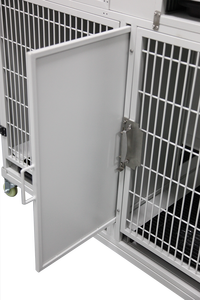 KA-505BK-201 Shernbao Cage modulaire pour chien en acier inoxydable, enclos pour chien, cage pour animaux de compagnie modulaire - Product Image 2