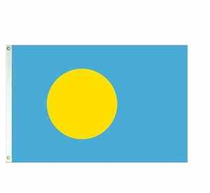 Bandiera di Palau personalizzata 3 x5ft bandiere appese per il paese di Gahumi Palauan - Product Image 1