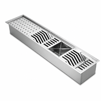 Support de séchage pour vaisselle et grille de barbecue en acier inoxydable 304, design moderne, fait main, multi-tailles, pour bols, baguettes et tasses, fourni par l'usine, modèle Brésil