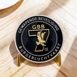 Pièce de monnaie commémorative en métal gravée avec logo personnalisé pour les cadeaux promotionnels des agences de marketing créatif, la sourcing, la distribution et les partenaires commerciaux - Product Image 1