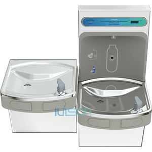 IUISON Public Commercial 304 Station de remplissage de bouteilles murales en acier inoxydable <span class=keywords><strong>Fontaine</strong></span> d'<span class=keywords><strong>eau</strong></span> <span class=keywords><strong>potable</strong></span> <span class=keywords><strong>Eau</strong></span> - Product Image 1