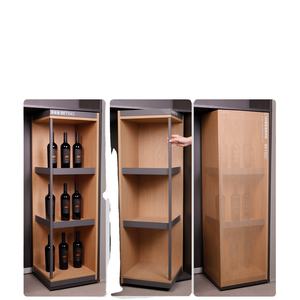 Étagère d'angle rotative pour salle de bain, cuisine, îlot, rangement pivotant à 180/360 degrés en fer et PVC - Product Image 3