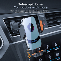 Support pour téléphone de voiture Eway avec 3 méthodes de charge: 15W sans fil, magnétique, prise d'air/aspiration