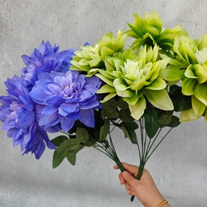 PT-CH009 nuovo stile artificiale fiore di dalia vero tocco fiore di colore primaverile per <span class=keywords><strong>la</strong></span> decorazione interna ed esterna di nozze - Product Image 4