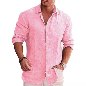 <span class=keywords><strong>Camicia</strong></span> da uomo autunnale a maniche lunghe in <span class=keywords><strong>lino</strong></span> <span class=keywords><strong>casual</strong></span>, tinta unita, monopetto, con cappuccio, taglie forti fino alla 6XL, bestseller - Product Image 4