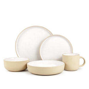 Chất Lượng Tốt Nhất 16 Cái Sang Trọng Vòng Dinner Set Gốm Dinner Set Dubai Đồ Ăn Đặt Với Mug - Product Image 6