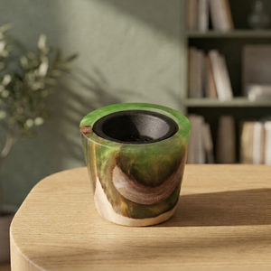Hand-Made Bamboo Incense Burner Green Resin Aromatic Diffuser All-Season Home <b>Office</b> <b>Decor</b> Unique Style Ramadan Eid <b>Decor</b> - Product Image 1