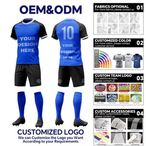 Maglia da <span class=keywords><strong>calcio</strong></span> a sublimazione all'ingrosso della fabbrica maglia da <span class=keywords><strong>calcio</strong></span> blu giallo traspirante Aa maglia da <span class=keywords><strong>calcio</strong></span> divisa personalizzata - Product Image 2