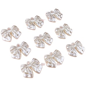 Imitation Pearl <b>Bow</b> Charm Pendant For DIY Jewelry Bracelet Keychain Car Ornament Unisex Fashion Accessory - Product Image 5