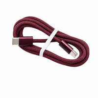 Câble de charge rapide 60W pour téléphone portable 18/17/16/15 Pro PD 3A Type-C/USB-C 1M Cordon de données tressé en nylon OD 3.4 Chargeur rapide 6A