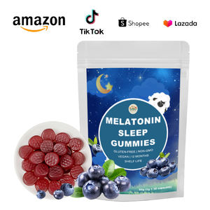 Gommes de sommeil à la mélatonine traditionnelles naturelles saveur thé soulagement du stress aide au sommeil pour améliorer l'humeur et la qualité du sommeil - Product Image 1