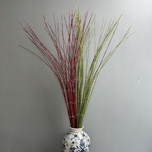 Flores Artificiales de Plástico, Cola de Caballo, Bambú Delgado, Arreglos Florales, Pequeños Adornos de Bambú Estilo Línea, Decoración del Hogar Wabi-Sabi - Product Image 1