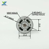 Motor DC RS 550 555 12V 24V Kecepatan Tinggi Torsi Tinggi Motor Magnet Permanen Berus untuk Kipas Penyedot Debu Motor Mikro