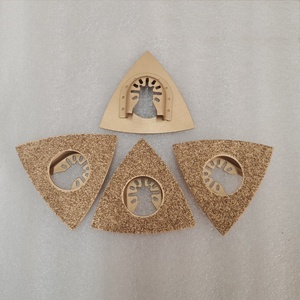 Hartmetall-Dreiecksraspel Oszillierende Sägeblätter Hartmetall-Schnitt für Grobschleifen von Füllstoffen, <span class=keywords><strong>Fliesen</strong></span> Keramik Multifunktions-Sägeblatt - Product Image 1