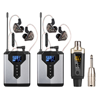 Système de monitoring intra-auriculaire sans fil UHF Rayco DT3 avec émetteur de poche, suppression du bruit, construction en plastique et métal pour le chant