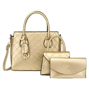 2023 women's tote bags fashion bag straps shoulder crossbody purses handbags label leather tote bag custom 3 piece handbag set